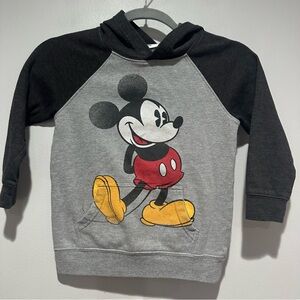Mickey Mouse Hoodie Sweatshirt Official Disney Parks Gray Size Small